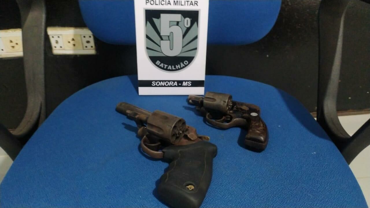 Imagem de compartilhamento para o artigo Operação da PM e Polícia Civil prende suspeitos, revólver e moto utilizada em duplo homicídio em Sonora da MS Todo dia